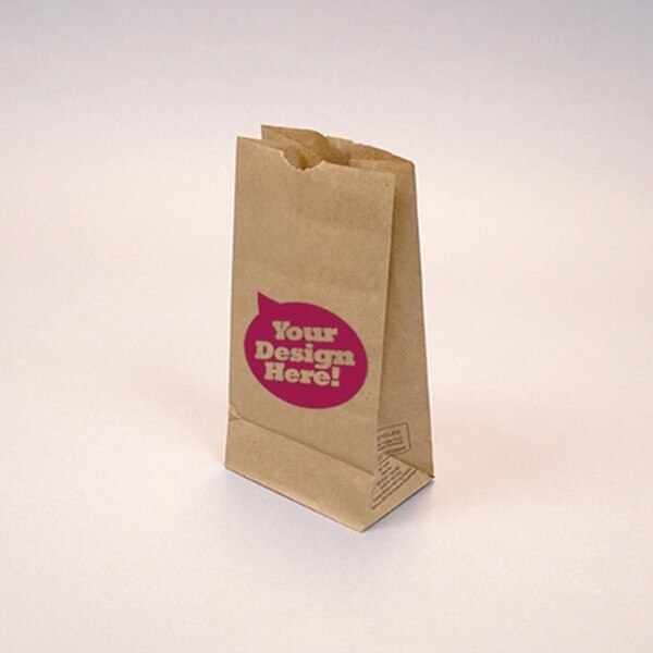 Custom-Printed Natural Kraft 6-lb G